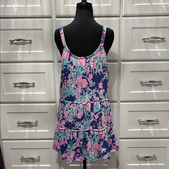 Lilly Pulitzer Lori Swing Dress in Corsica Blue Toucan Party - Picture 3 of 3